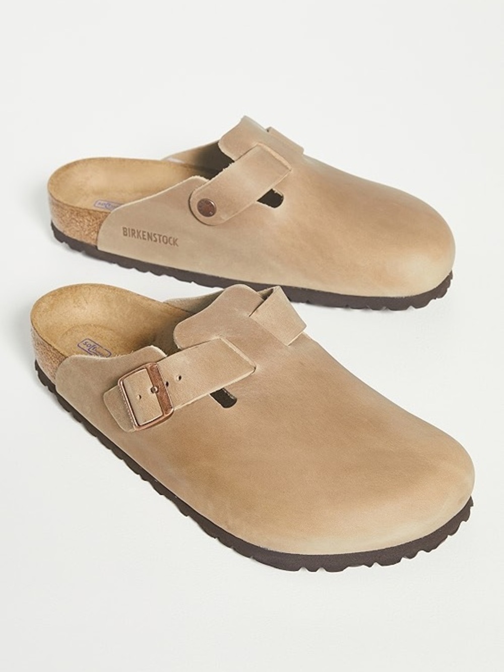 NWOT Birkenstock Boston Leather Soft Footbed Clogs Size 44 Men’s
